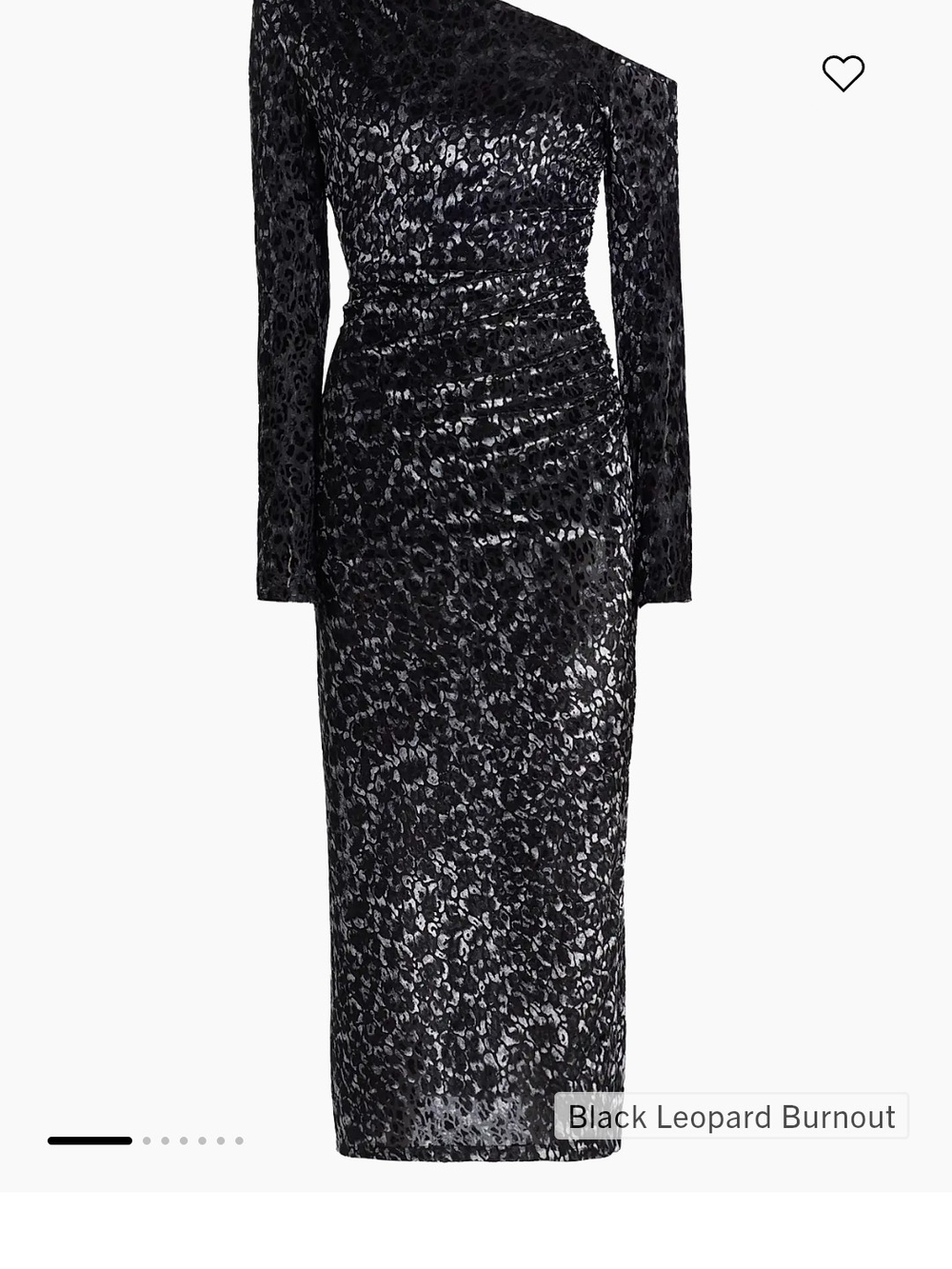 Ramy Brook $495 Anastasia Leopard Devoré Velvet Midi-Dress NWOT